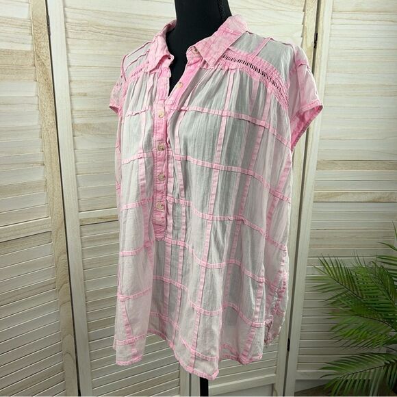 Anthropologie Pilcro Serena Surf Top Blouse XL - Picture 9 of 14